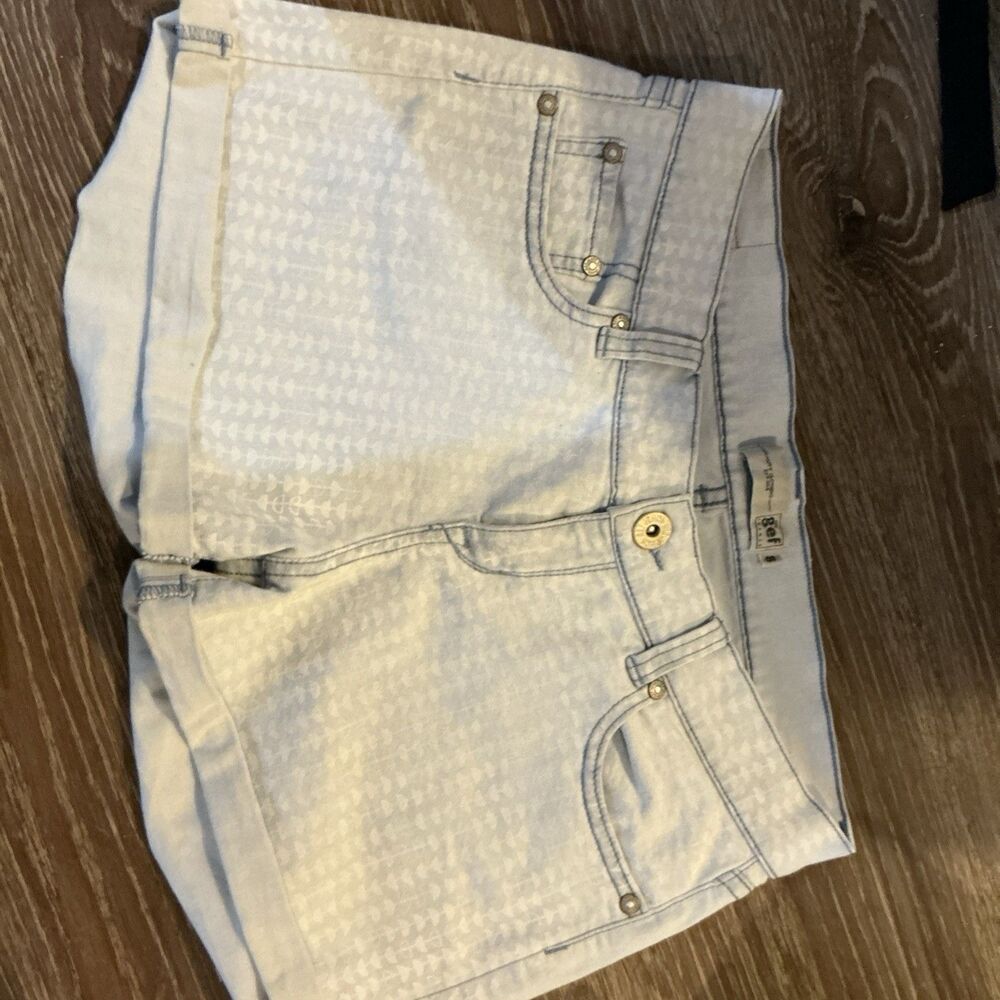 Get France Women’s Blue High Rise Denim Shorts Size 10